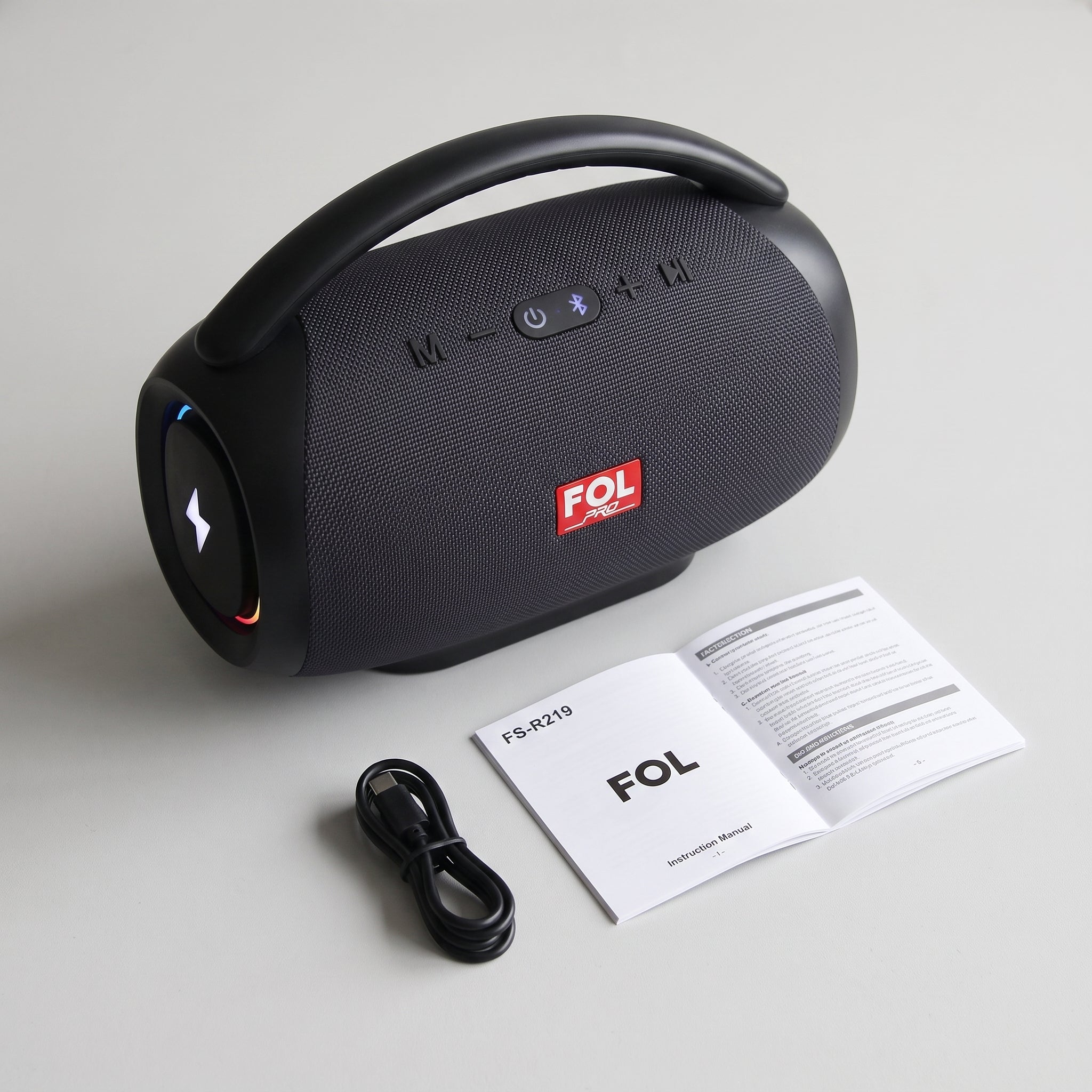 Bocina TWS Recargable Portátil FOL FS-R219: Sonido 50W