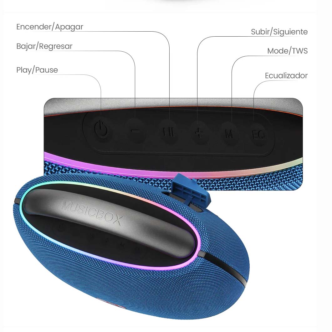 Bocina Fol 40W 2500mAh Bluetooth, TF Card, Radio FM, USB FS-R316