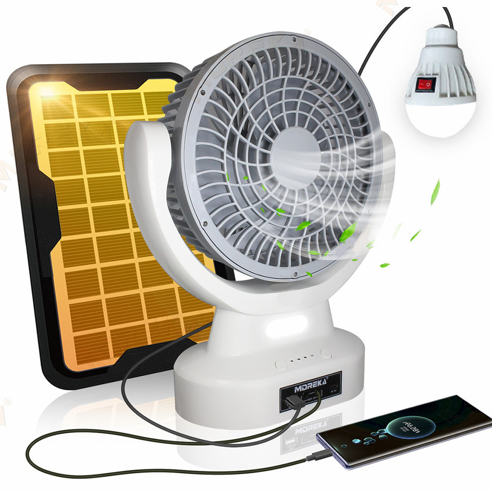Ventilador Solar Recargable 8