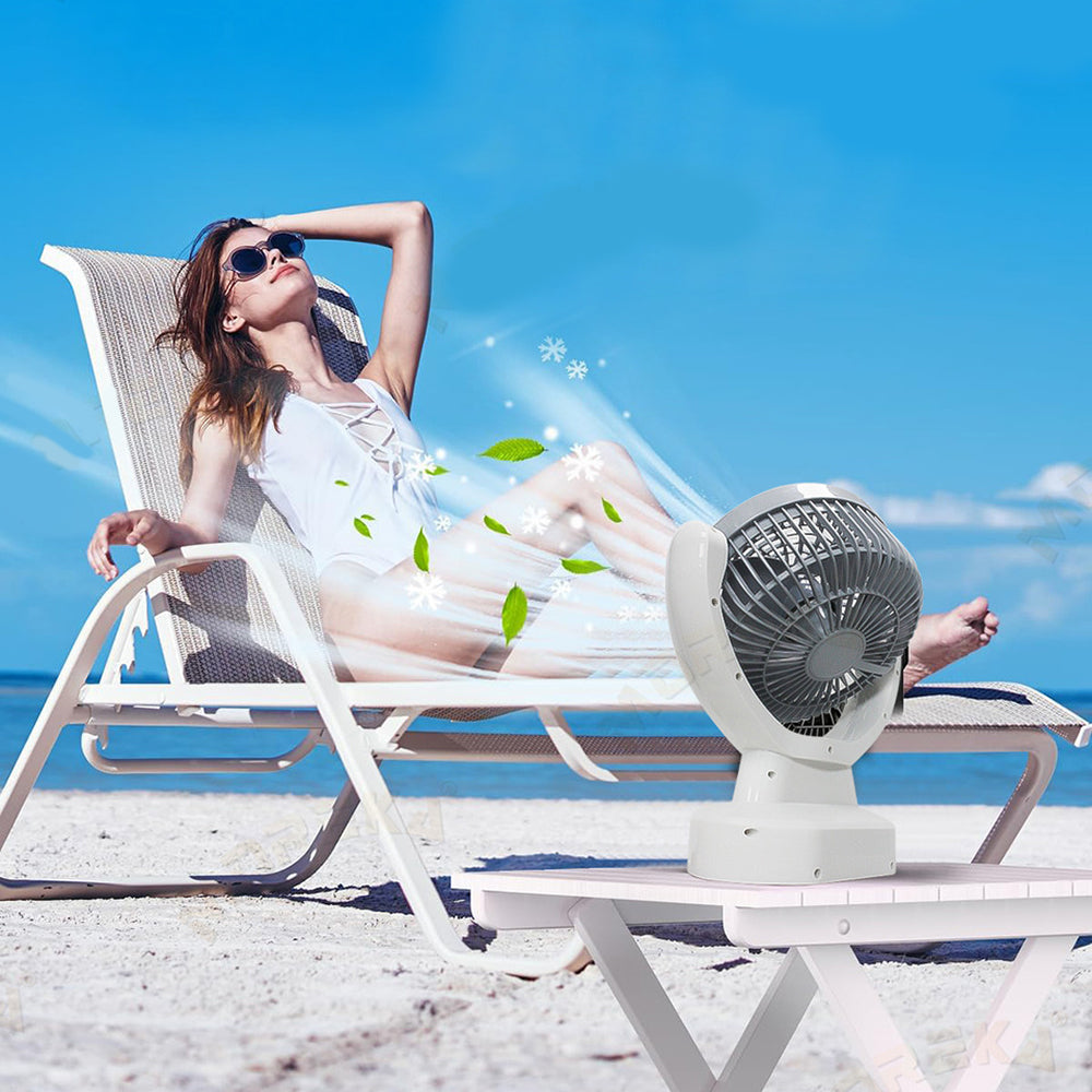 Ventilador Solar Recargable 8