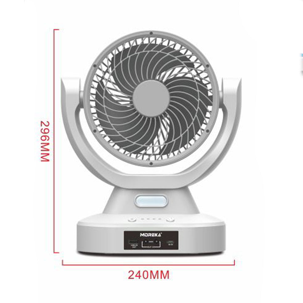 Ventilador Solar Recargable 8