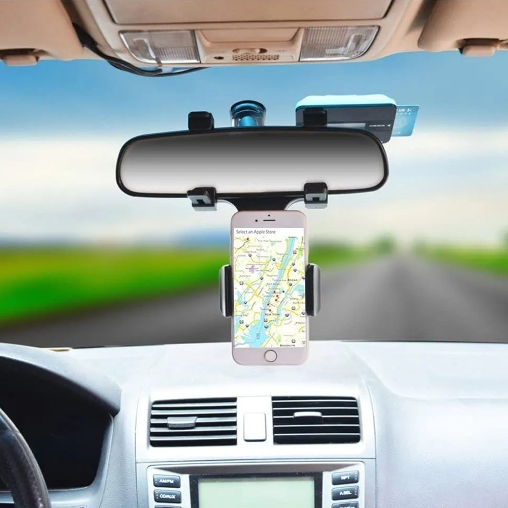 Soporte Porta Celular 360 Carro Auto Espejo Retrovisor  H2