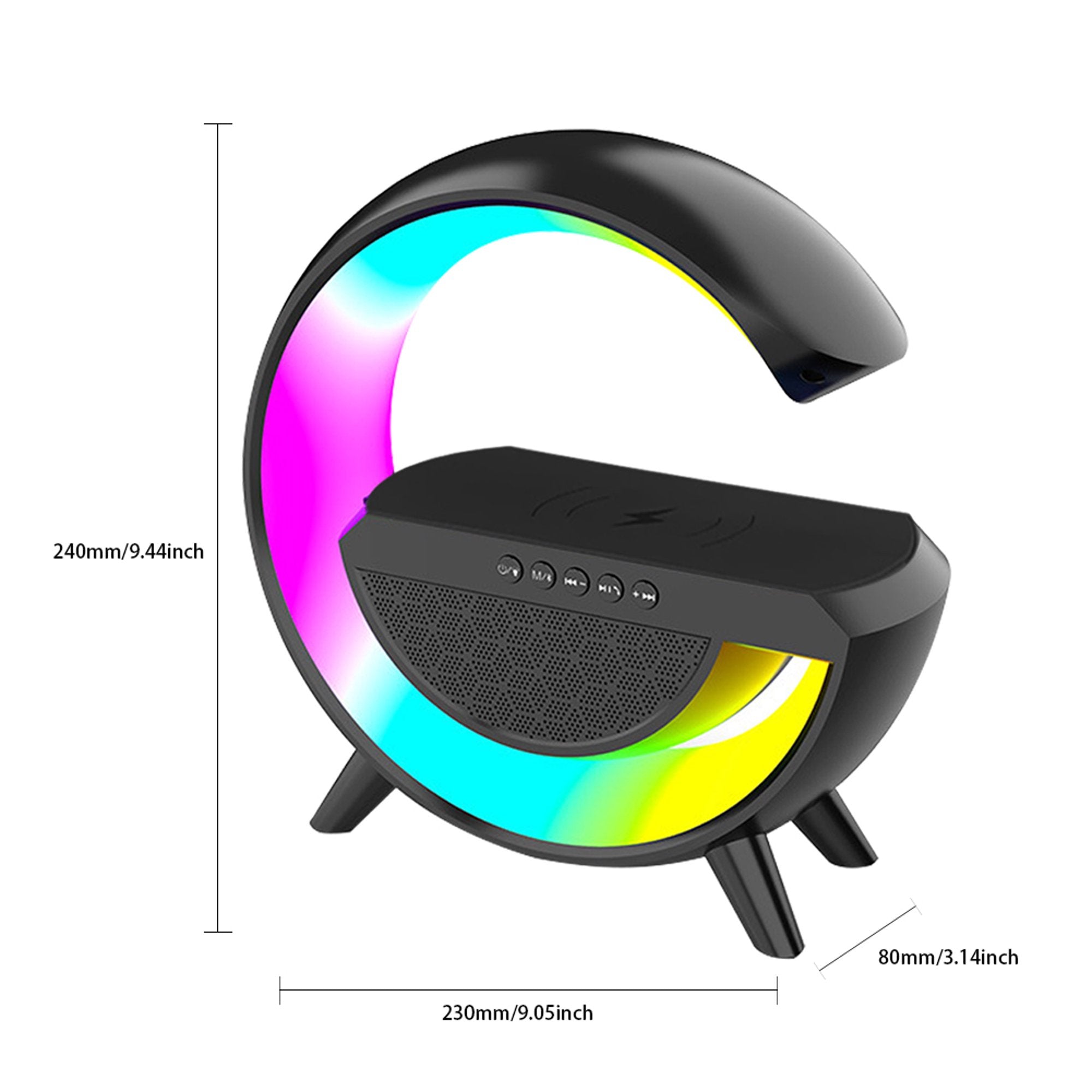 Lampara Bocina Moreka YN-2209,Cargador inalámbrico Bluetooth recargable