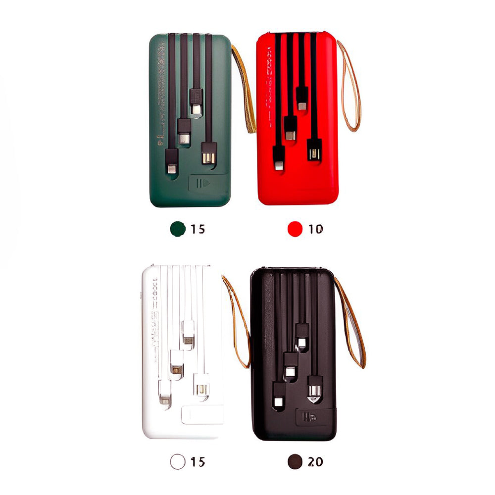 Powerbank Batería Portátil 10000mah K052 Salida C V8 IP K052