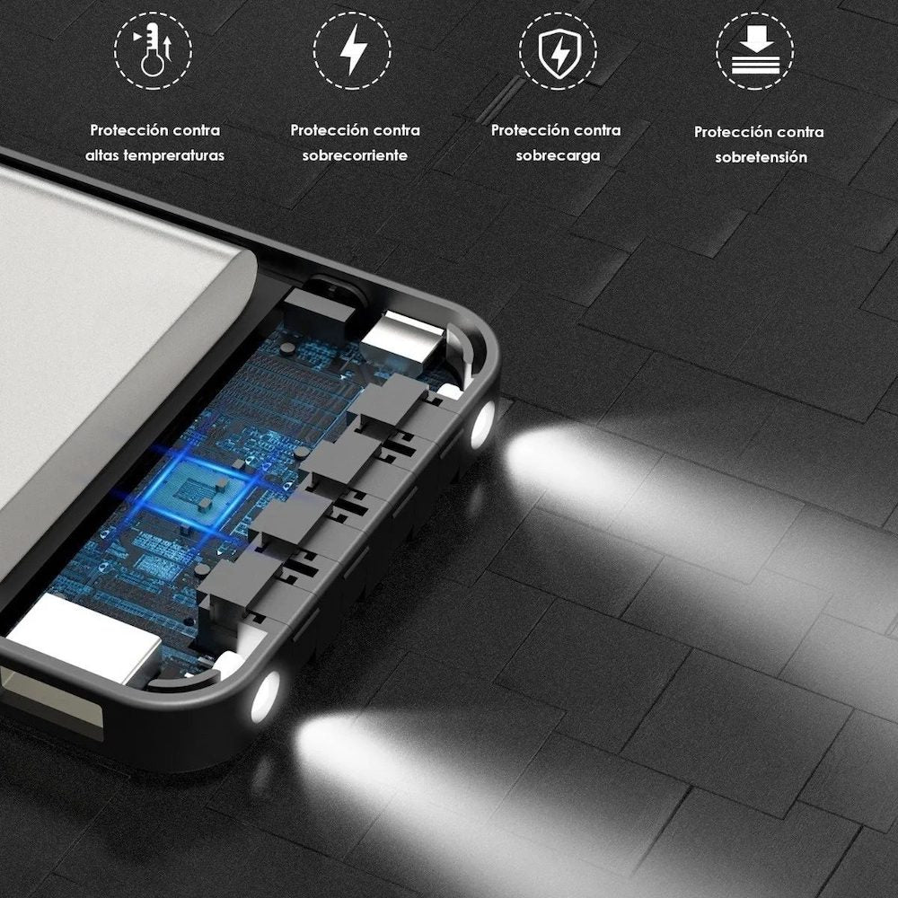 Powerbank Batería Portátil 10000mah K052 Salida C V8 IP K052
