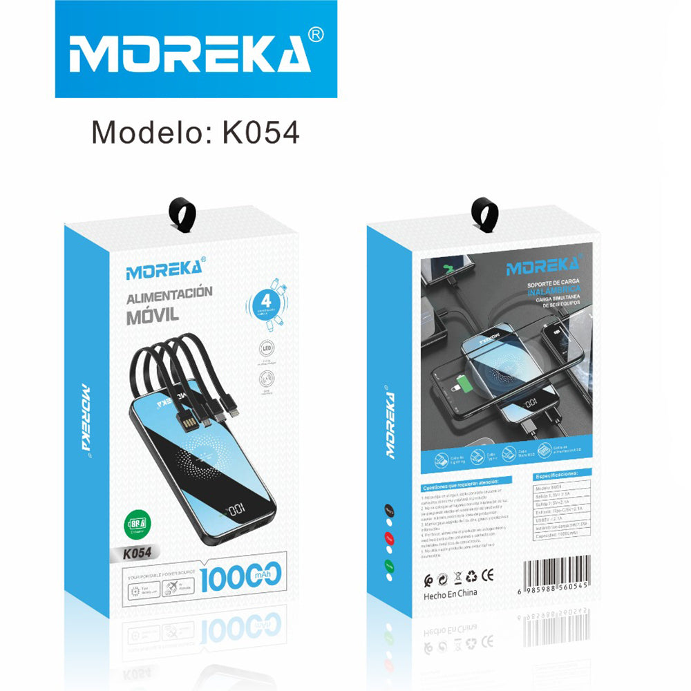 Powerbank Moreka K054 10000 mAh Tipo C V8 IP