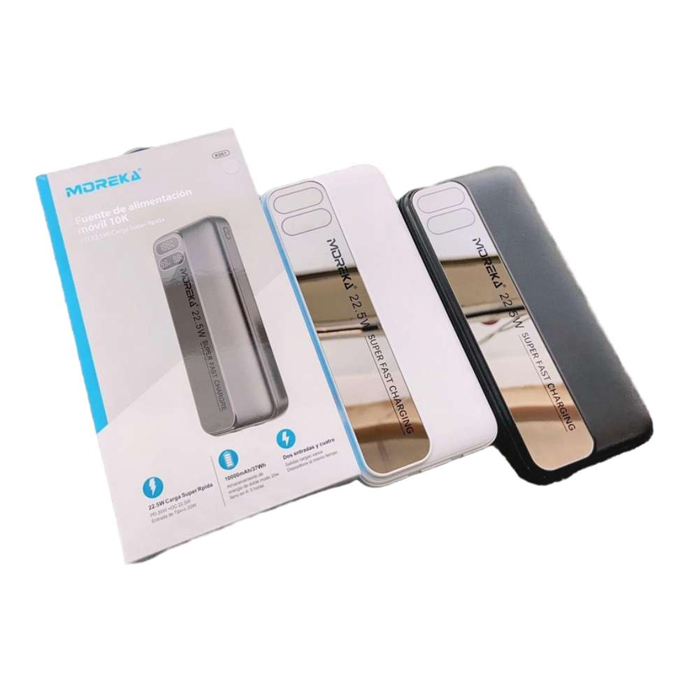 Powerbank Moreka K061 10000 mAh Tipo C IP Carga Rápida 22.5W