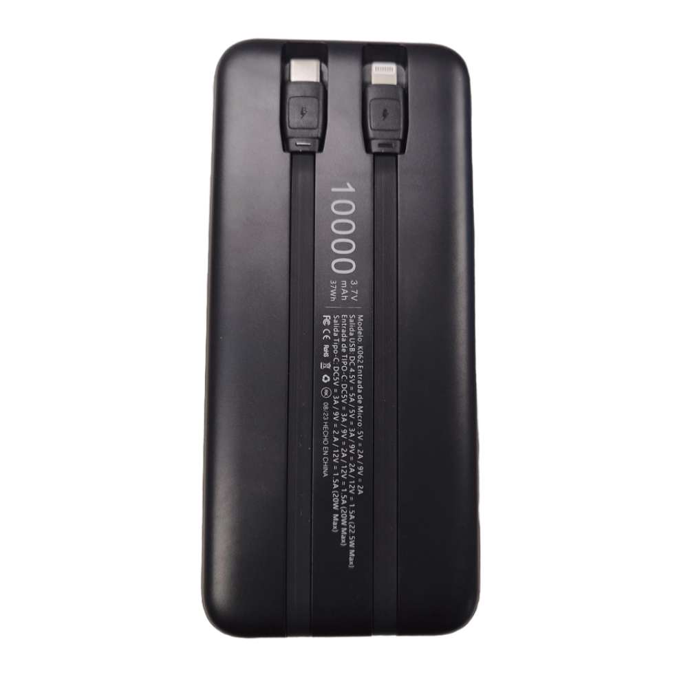 Powerbank Moreka K061 10000 mAh Tipo C IP Carga Rápida 22.5W