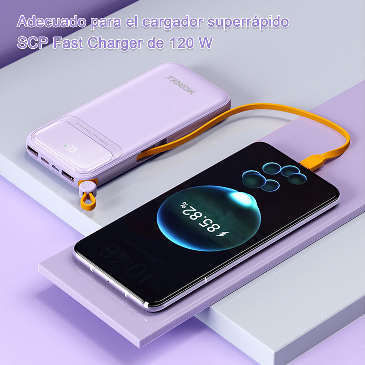 Power Bank Moreka K064 1000 mAh 37W 2 entredas 2 salidas