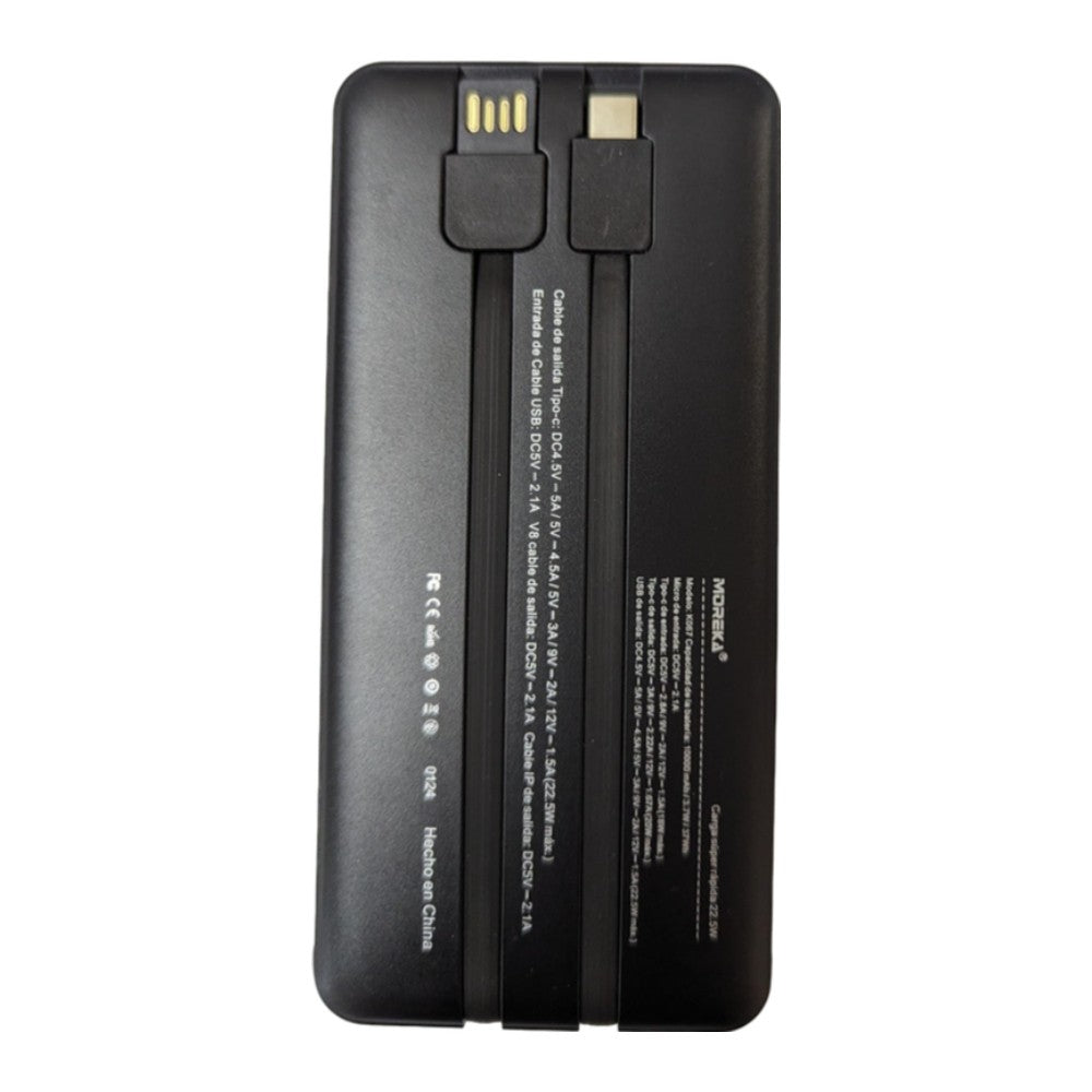 Powerbank Moreka K067 10000 mAh 3.7W Tipo C V8 IP