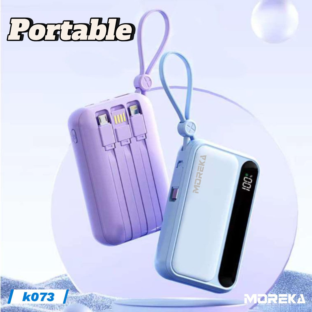 Power Bank Moreka K073 10000 mAh 37W 2 entredas 4 salidas