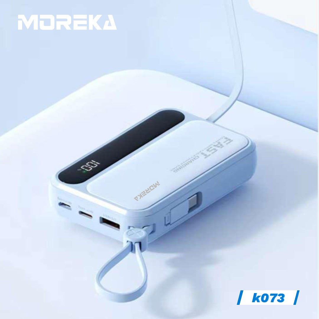 Power Bank Moreka K073 10000 mAh 37W 2 entredas 4 salidas