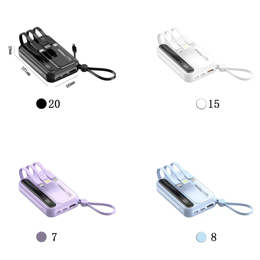 Power Bank Moreka K073 10000 mAh 37W 2 entredas 4 salidas
