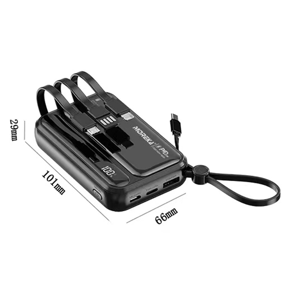 Power Bank Moreka K073 10000 mAh 37W 2 entredas 4 salidas