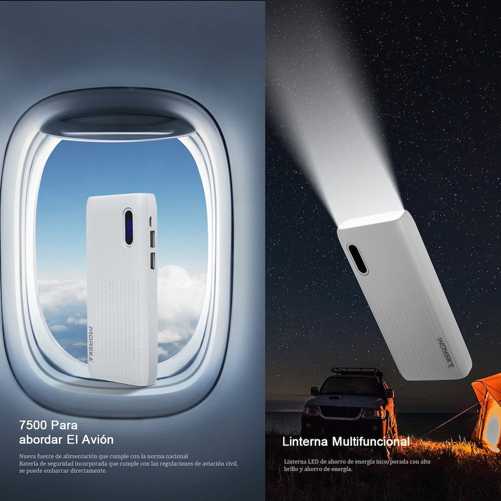 Power Bank Moreka K084 7500 mAh 2 USB, V8