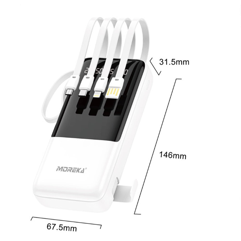 Power Bank Moreka K087 20000 mAh 74W 4 entredas 4 salidas