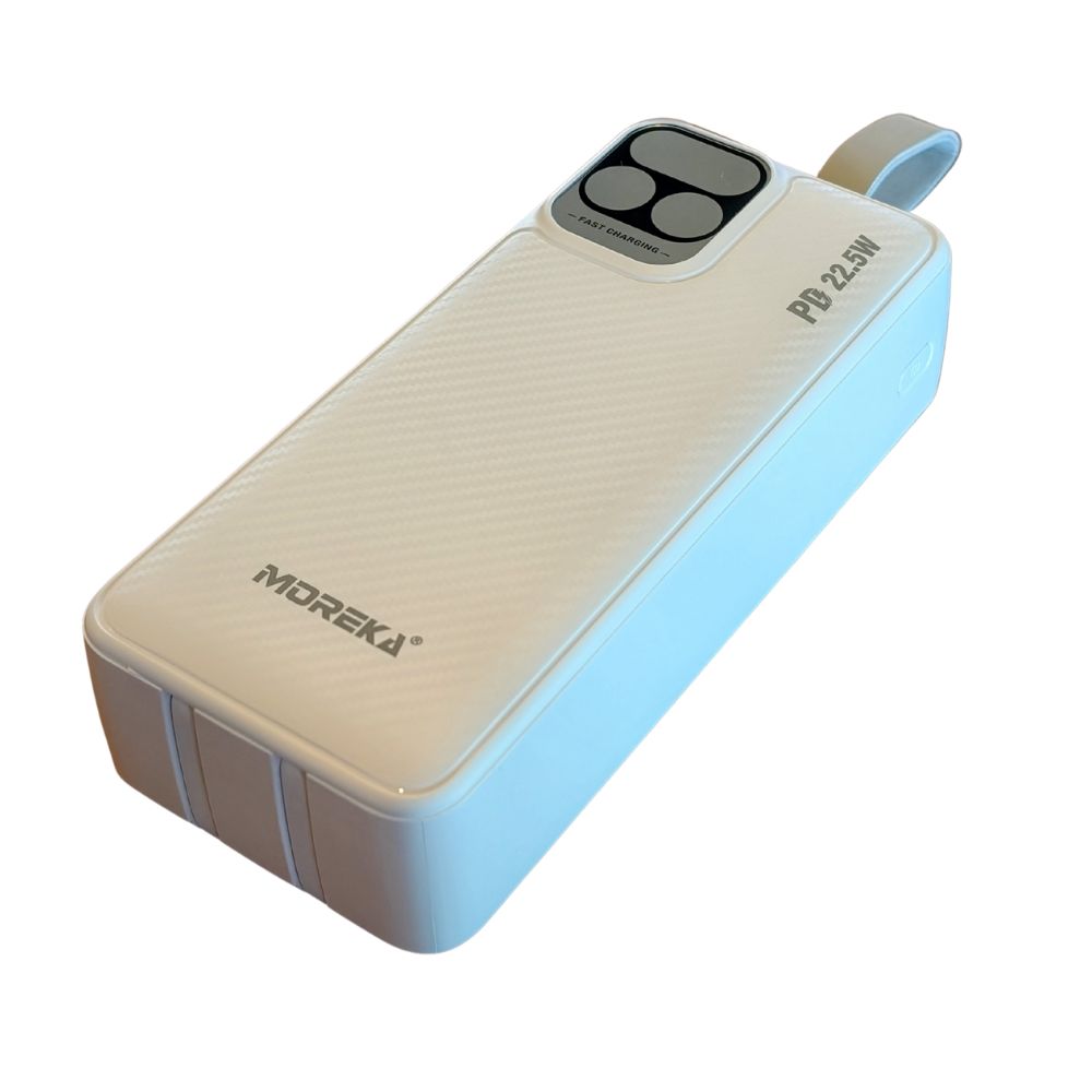Power Bank Moreka K094 30000mAh 22.5W Cables C Lightning V8