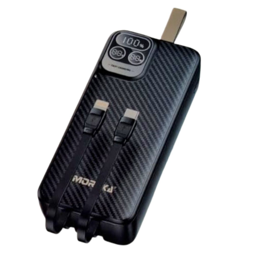 Power Bank Moreka K094 30000mAh 22.5W Cables C Lightning V8