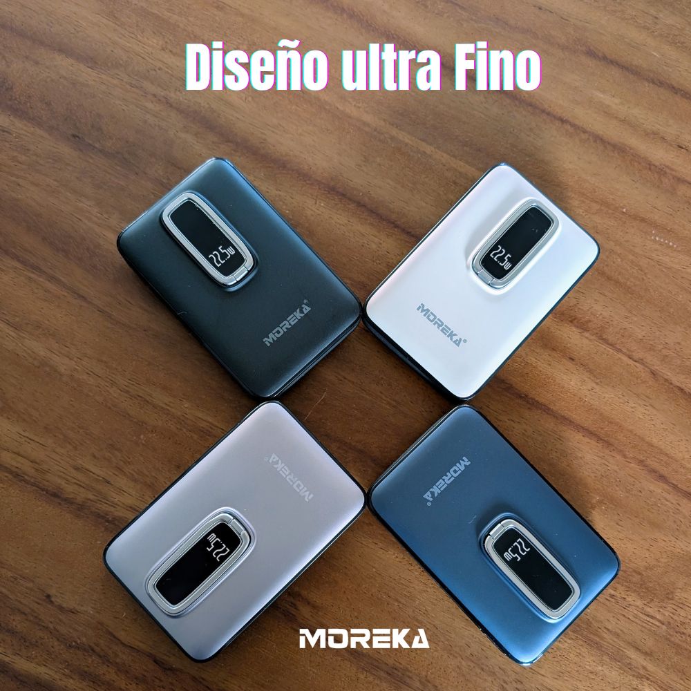 Power Bank MagSafe Moreka K096 12000mAh 22.5W Cable C incluido