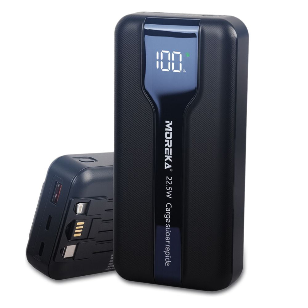 Power Bank Moreka K098 20000mAh 22.5W Cables C Lightning V8