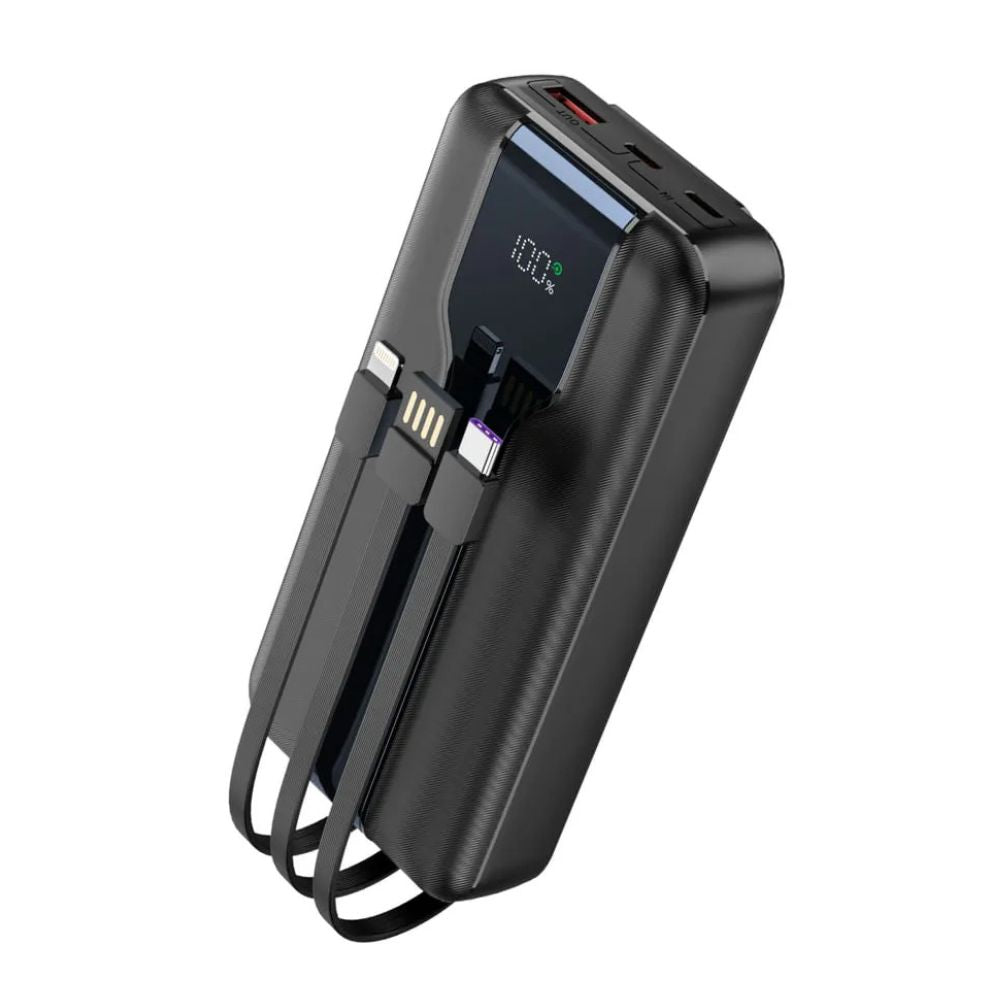 Power Bank Moreka K098 20000mAh 22.5W Cables C Lightning V8