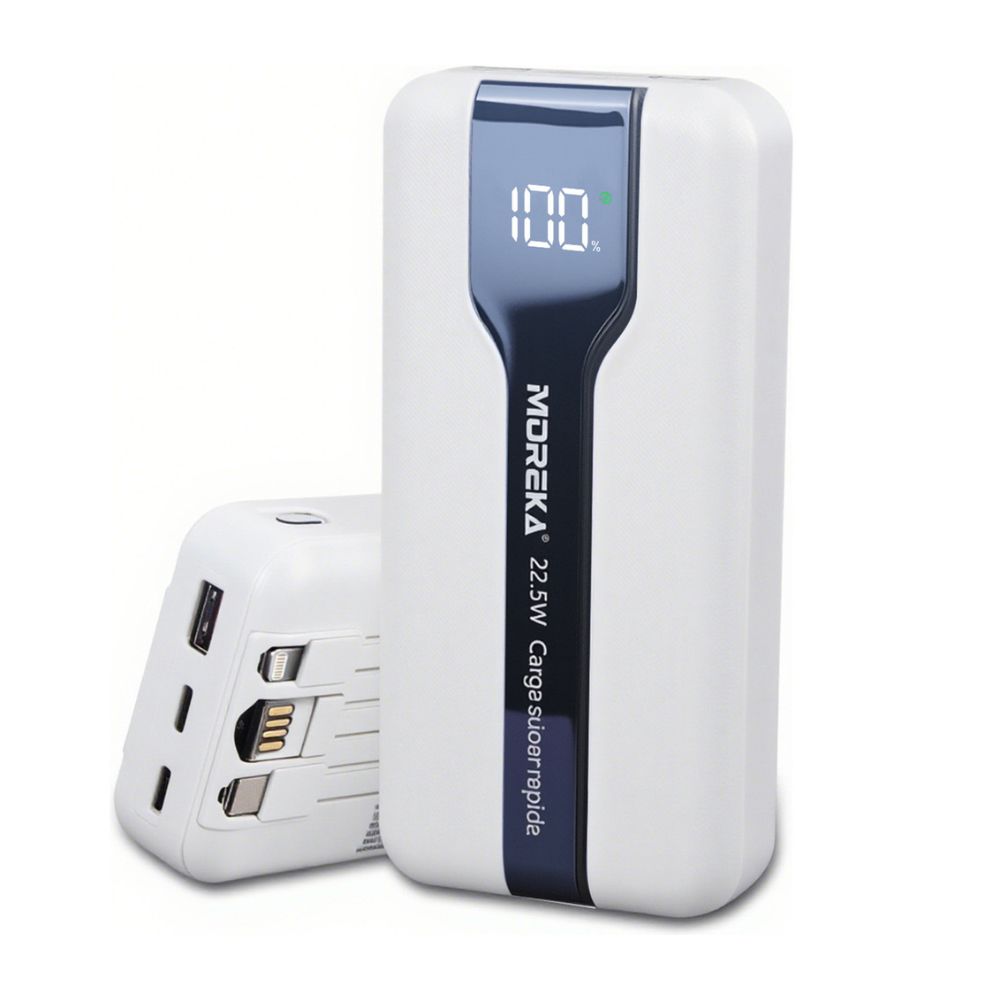 Power Bank Moreka K098 20000mAh 22.5W Cables C Lightning V8