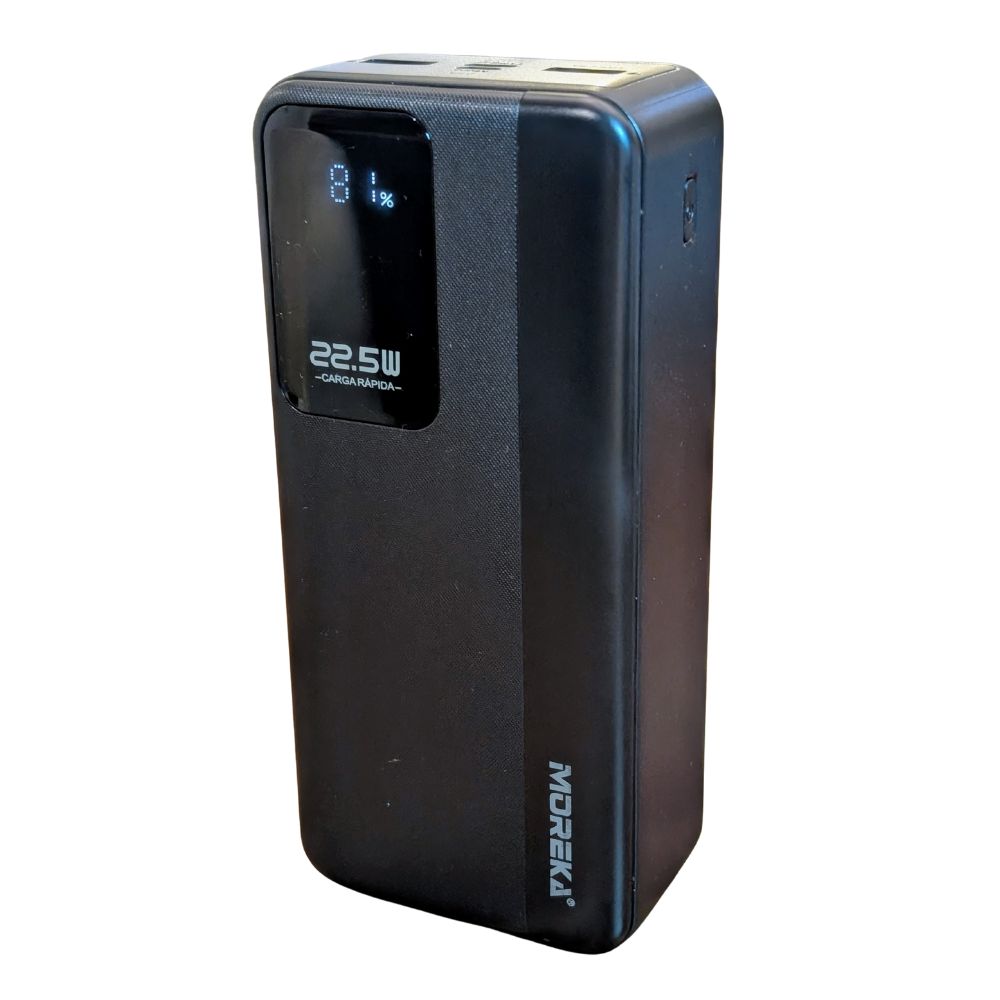 Power Bank Moreka K105 30000mAh 22.5W Cables C Lightning
