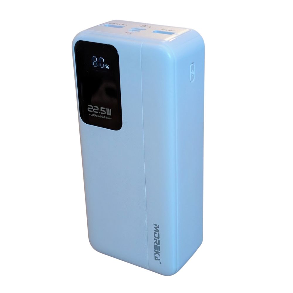 Power Bank Moreka K105 30000mAh 22.5W Cables C Lightning