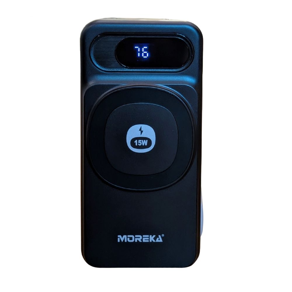 Power Bank Moreka K107 20000mAh 22.5W Magsafe  15w Cables C Lightning