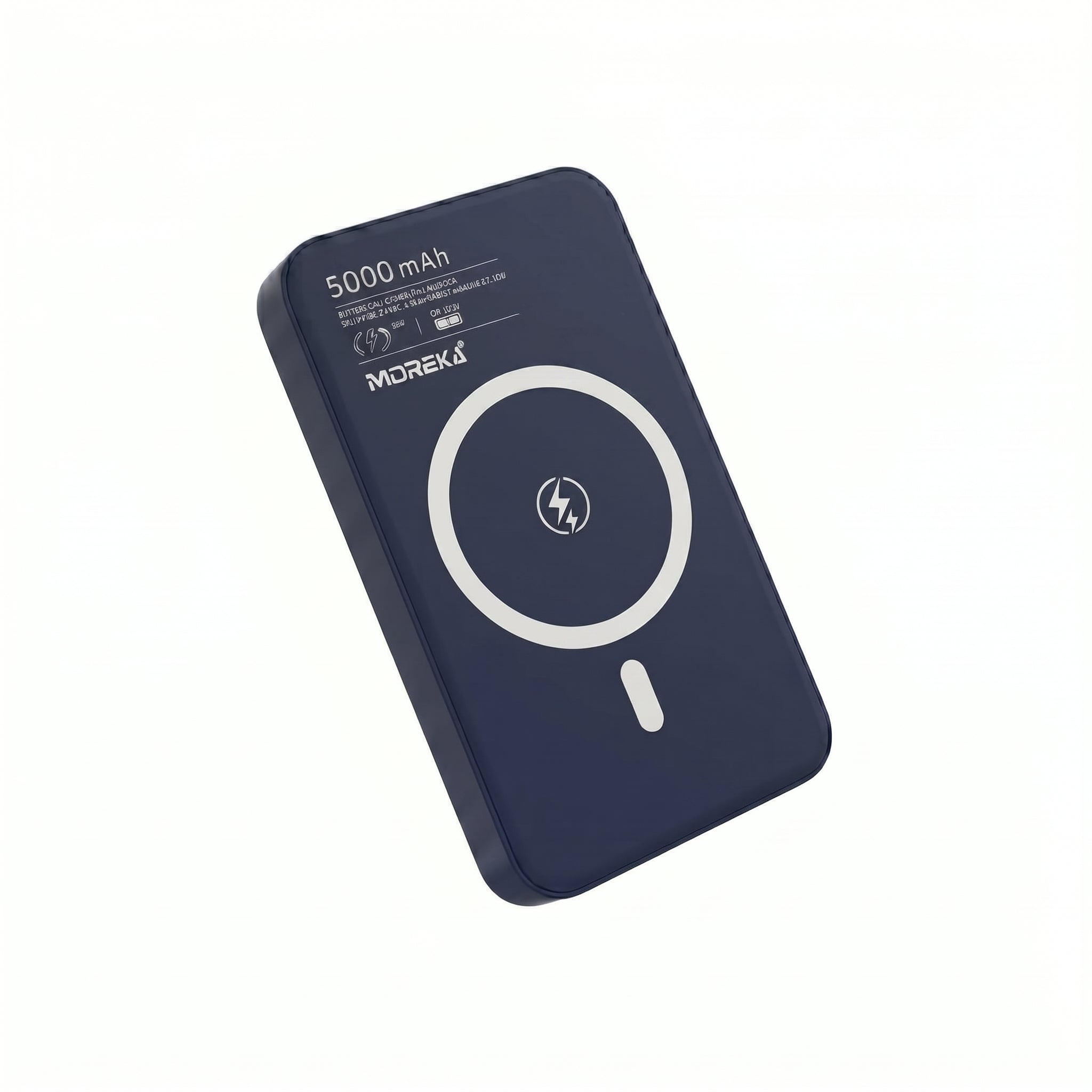 Power Bank Moreka K108 Magnético 5000mAh con Carga Rápida PD 20W e Inalámbrica 15W Cargador Portátil Compatible con MagSafe Mini Batería Externa para Viaje en Avión