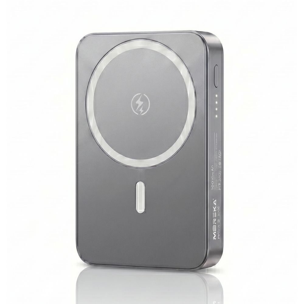 Power Bank Magnético Moreka K109 10000mAh con Carga Rápida Inalámbrica 15W y PD 20W