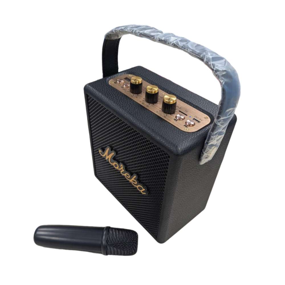Bocina Karaoke Bluetooth microfonos Moreka 388