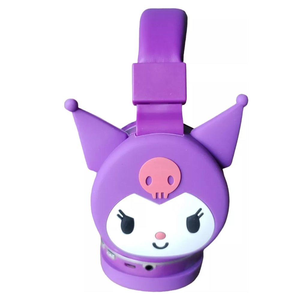 Audífonos Diadema Bluetooth Kuromi Inalámbrico Plegable