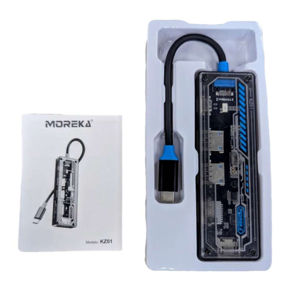 HUB Multipuertos Moreka USB C 6 en 1 Moreka KZ01