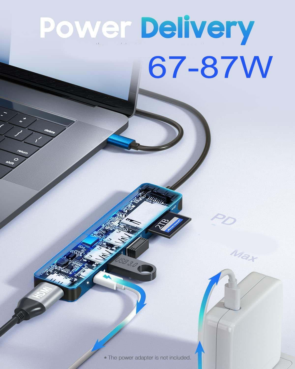 HUB Multipuertos Moreka USB C 6 en 1 Moreka KZ01