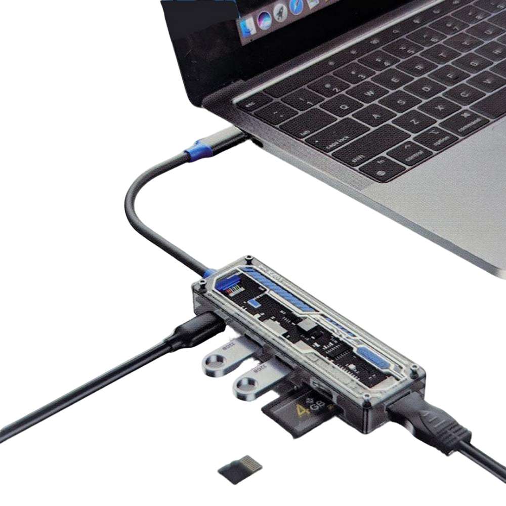 HUB Multipuertos Moreka USB C 6 en 1 Moreka KZ01