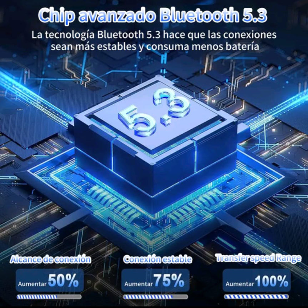 Audífonos Bluetooth Cancelación de Ruido Sport 25mAh + estuche 300mAh IPX4 G-TIDE L21