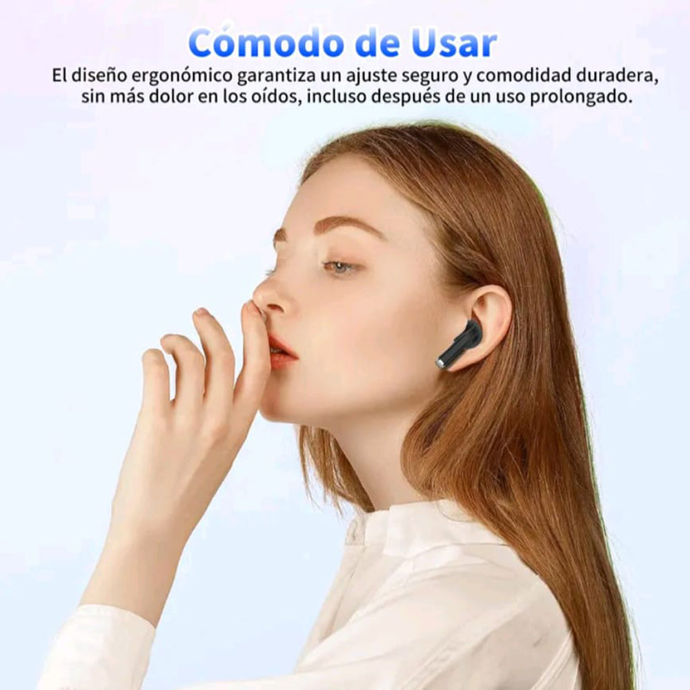 Audífonos Bluetooth Cancelación de Ruido Sport 25mAh + estuche 300mAh IPX4 G-TIDE L21