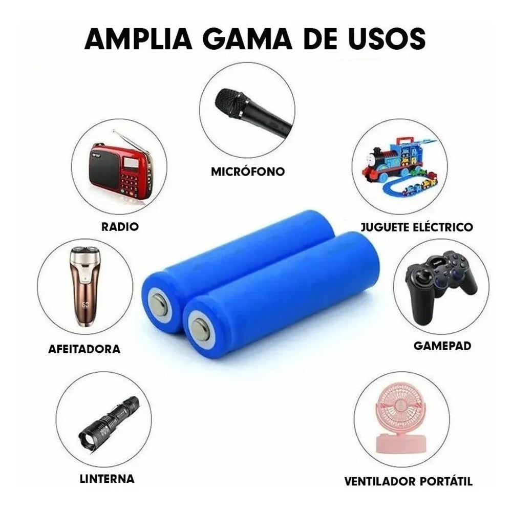 Batería de litio recargable 18650 3.7V y 1200mah para dispositivos digitales y Banco de energía