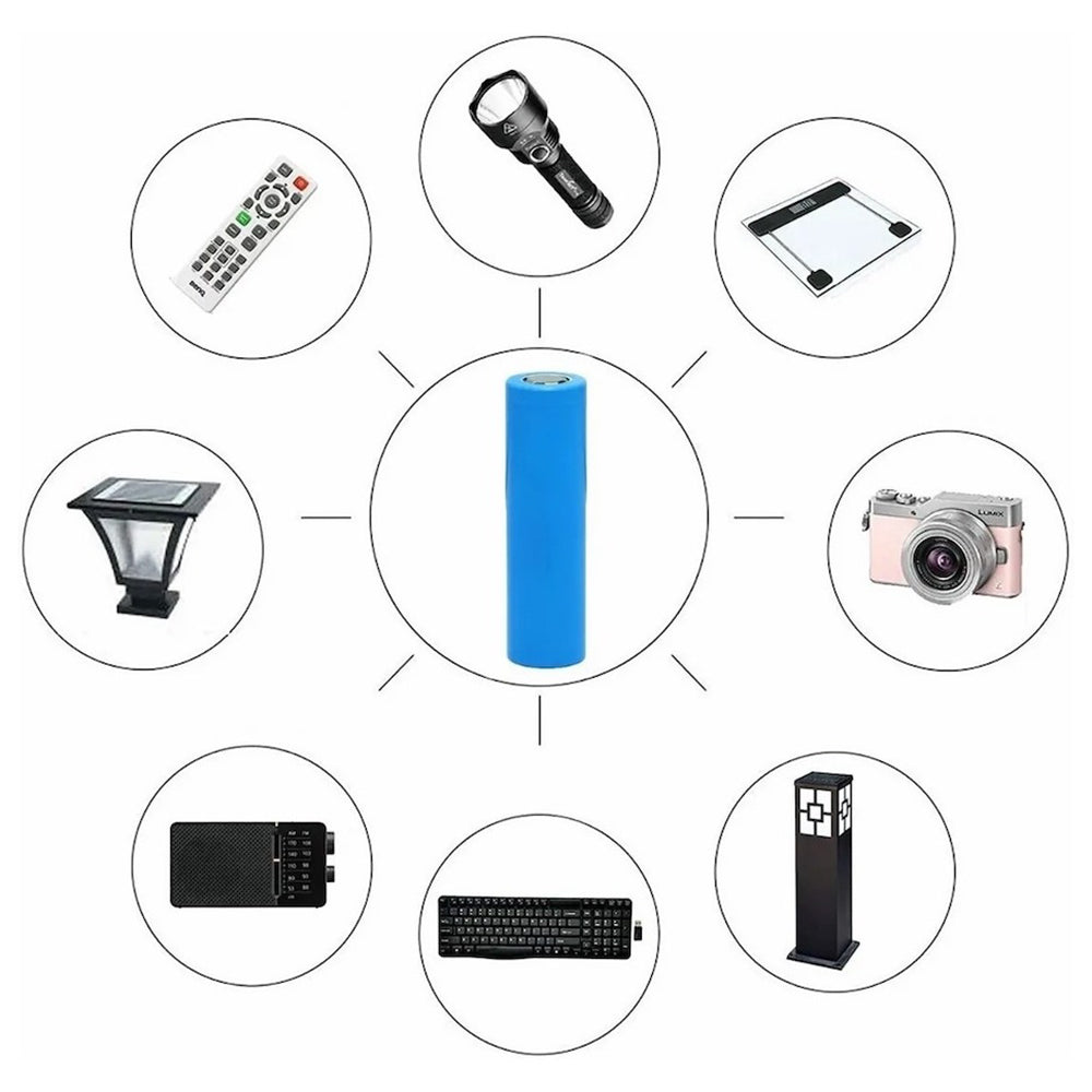 Batería de litio recargable 18650 3.7V y 1200mah para dispositivos digitales y Banco de energía