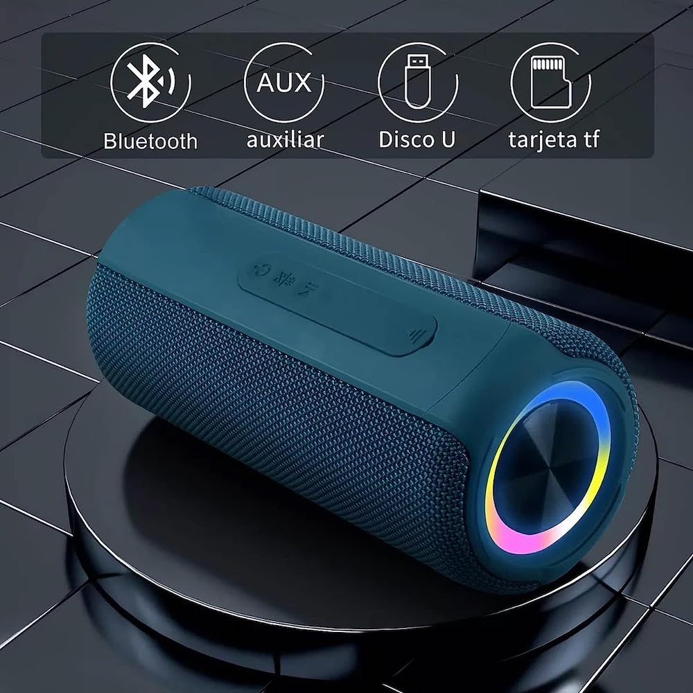Bocina Bluetooth Moreka M-200 TF Card Radio FM Resistente al agua