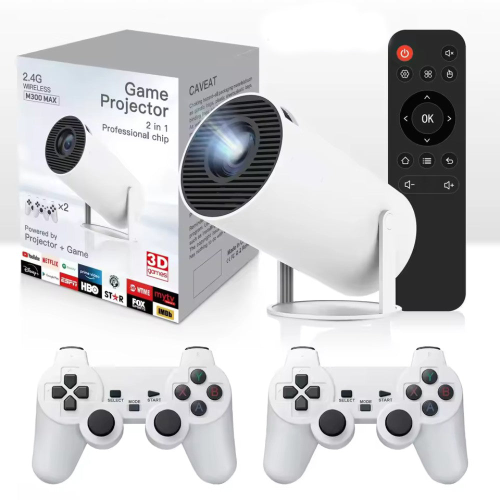 Proyector Android 4k Hd Wifi Smart Tv Videojuegos Portatil M300 MAX
