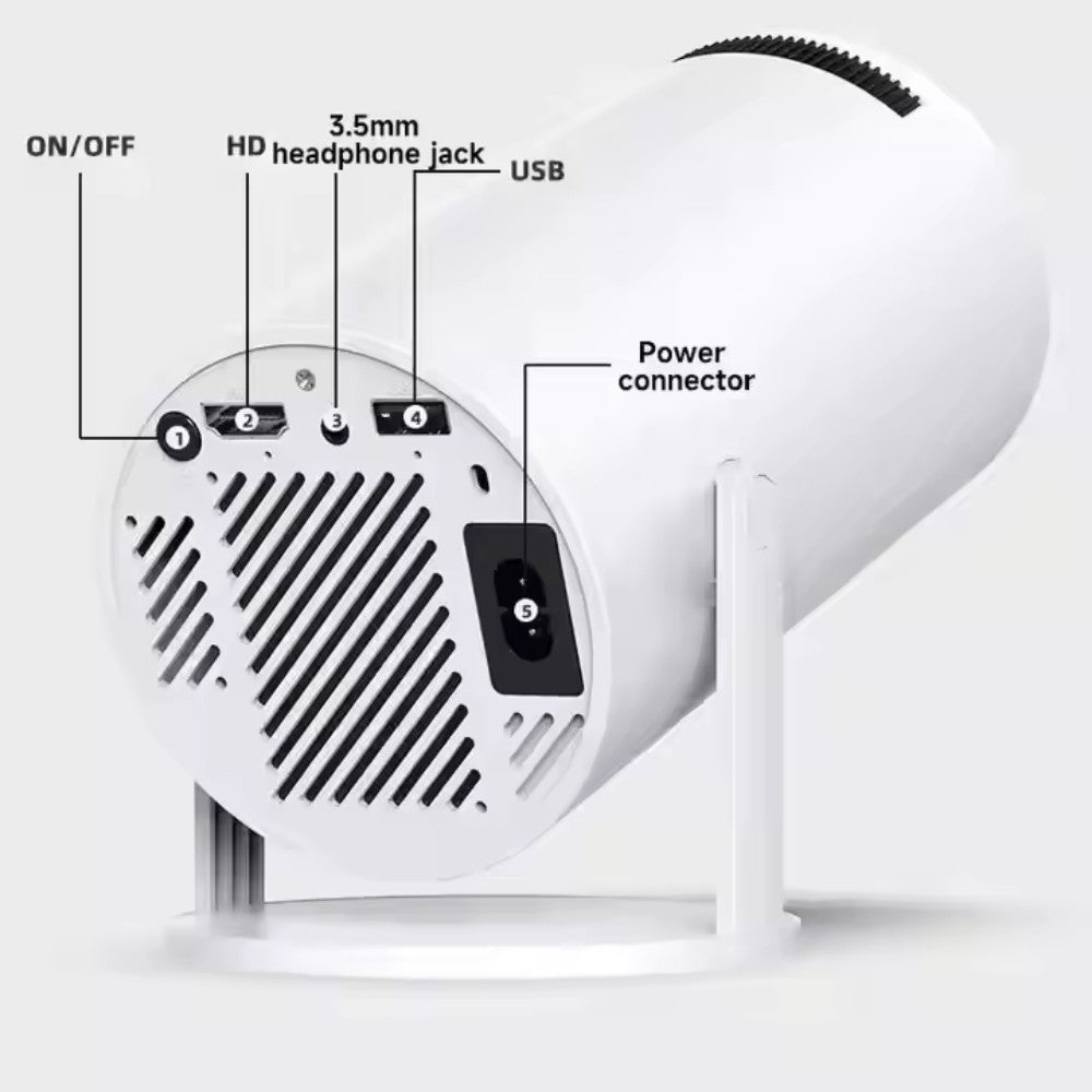 Proyector Android 4k Hd Wifi Smart Tv Videojuegos Portatil M300 MAX