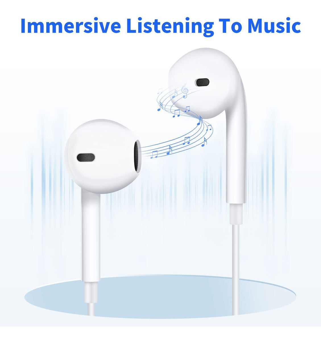 Audífonos Moreka M-918 Alámbricos Manos Libres conector tipo C Micrófono integrado