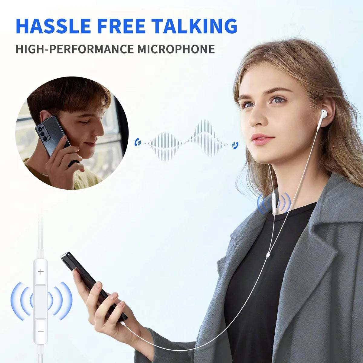 Audífonos Moreka M-918 Alámbricos Manos Libres conector tipo C Micrófono integrado