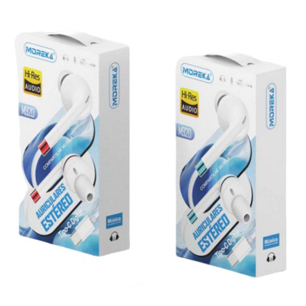 Audifonos Moreka M-920 Alámbricos Manos Libres conector tipo C