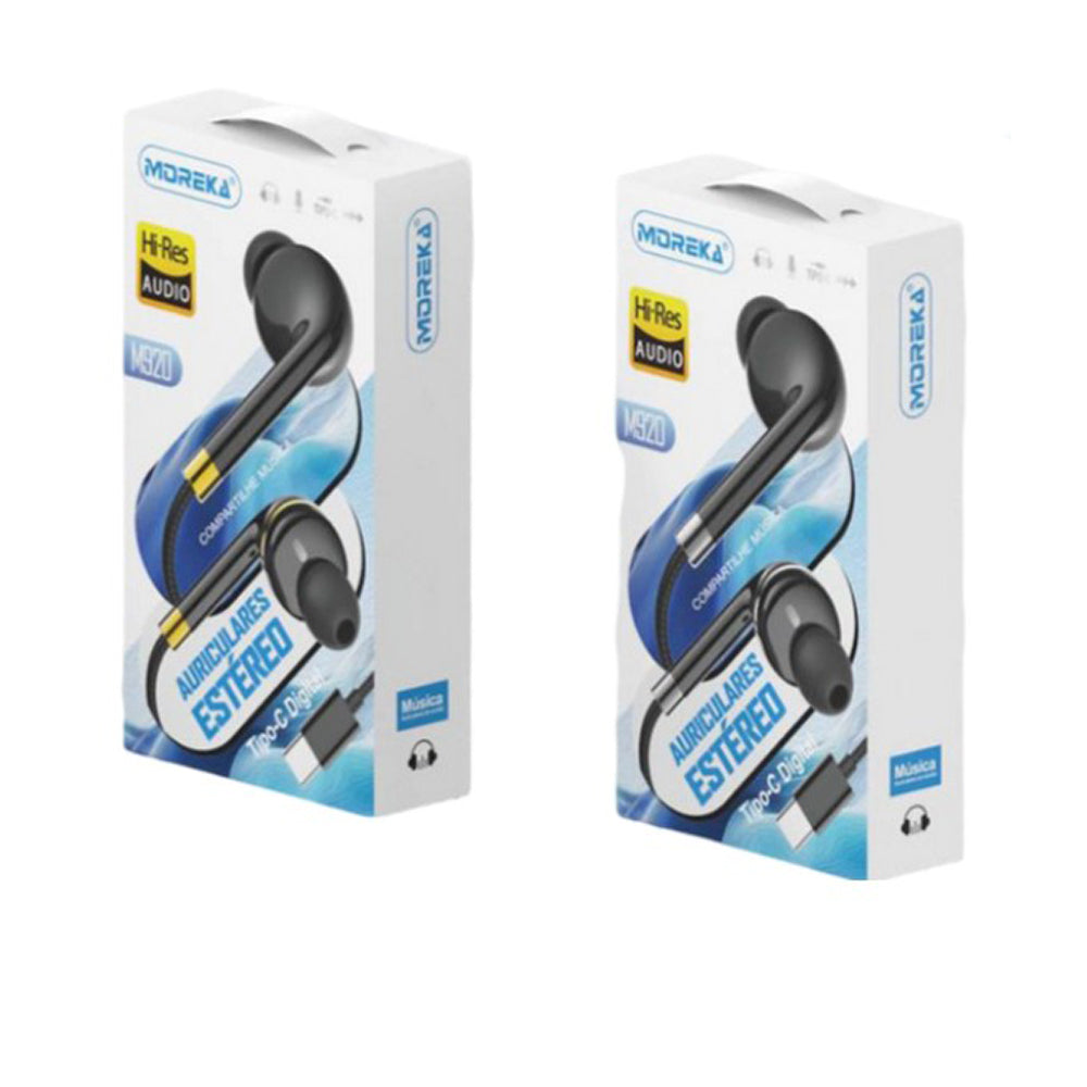 Audifonos Moreka M-920 Alámbricos Manos Libres conector tipo C