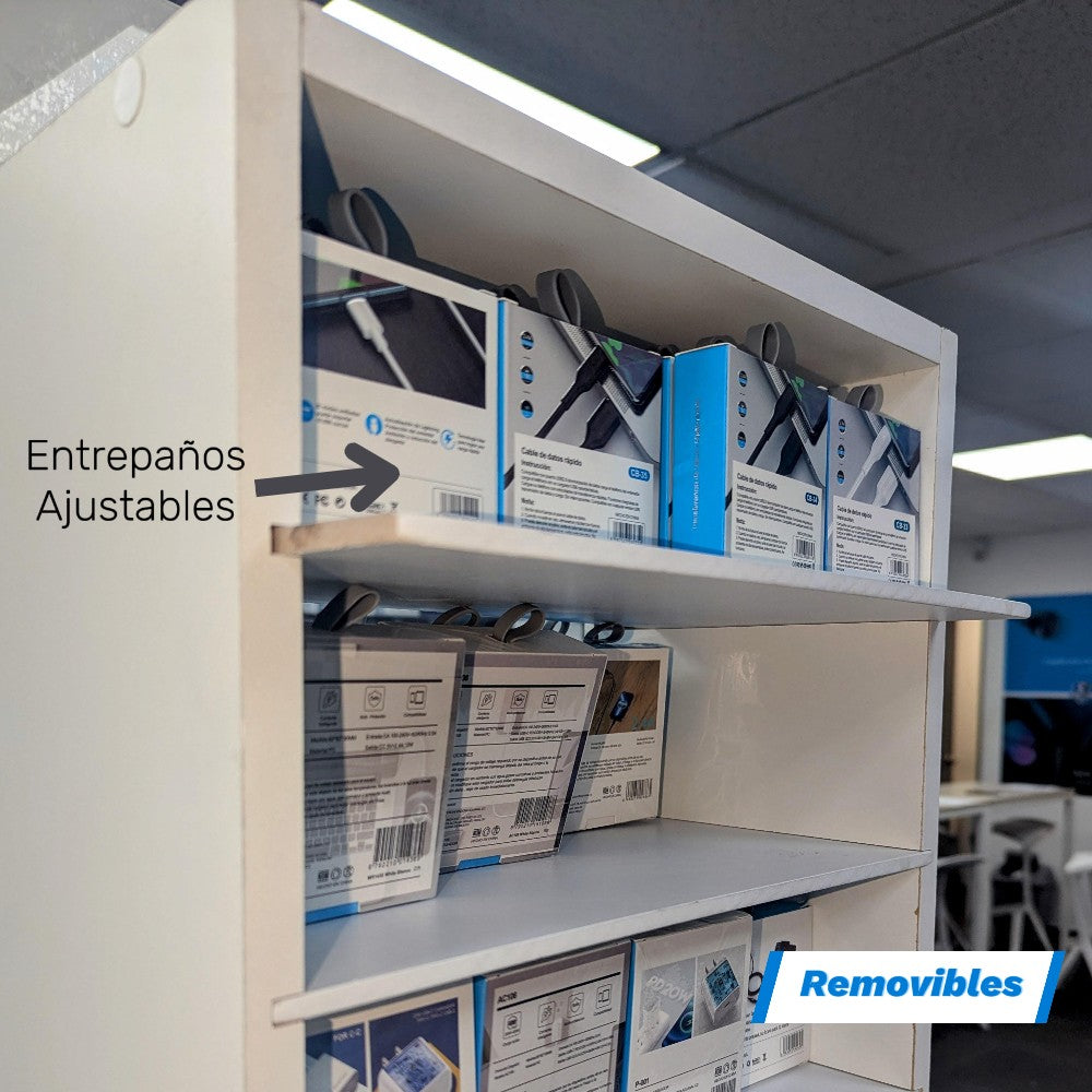 Exhibidor Moreka mod 2200 con 80 accesorios para celulares desarmable