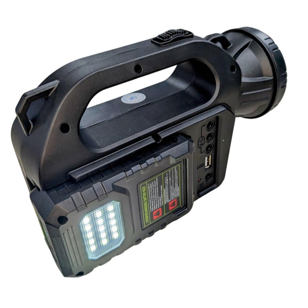 Mini Sistema Solar 3 Focos Linterna Power Bank 4500 30W mAh MOR-C8