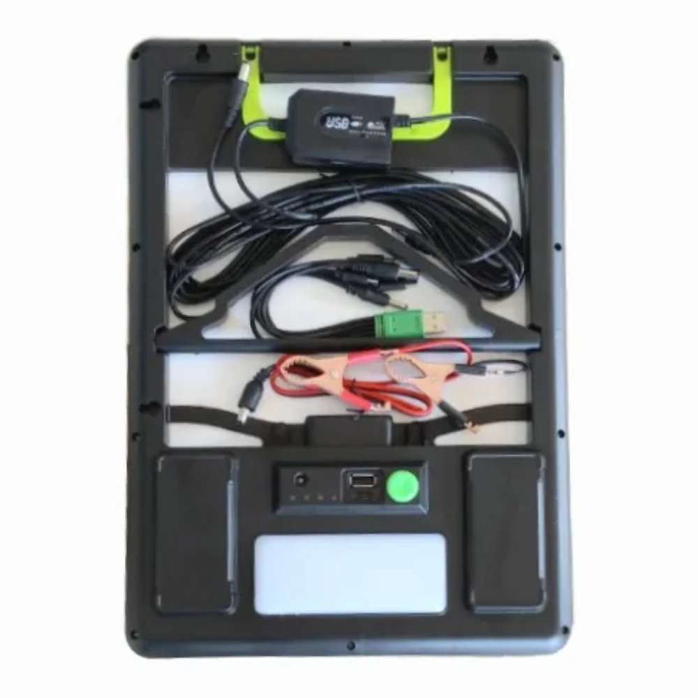 Panel Solar y bateria Moreka MOR-120S 20W 3000 mAh Para Exteriores